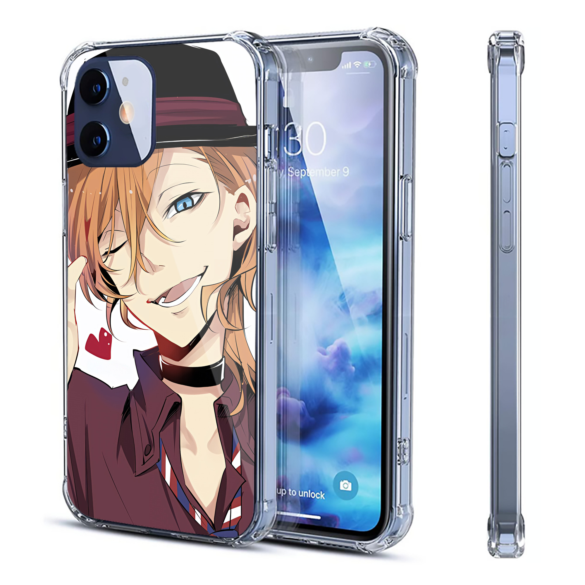 （画像用） 文豪ストレイドッグス Bungo Stray Dogs 【iPhone 12シリーズ対応】透明スマホケース（クリアソフトケース）